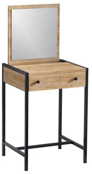 Masă de toaletă MARY 128x50 cm maro/neagră