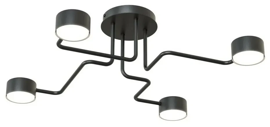 Pendul Emibig Kurage 4 BL negru mat LED GX53