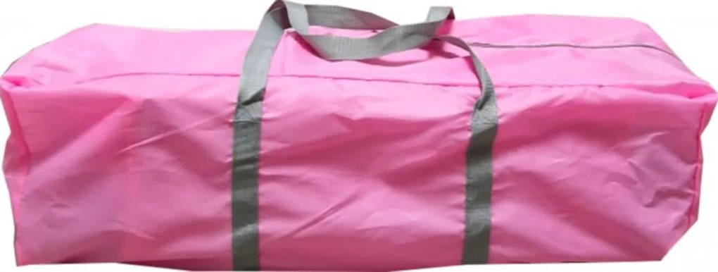 Patut Pliabil si Tarc copii Baby Care™ PRO FMAT, 2 Niveluri de inaltime, Cu melodii si Masa infasat, Carusel cu jucarii din plus, Plasa insecte, Roz