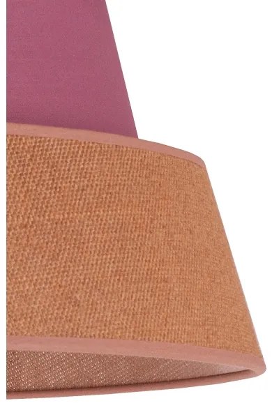 Lustră pe cablu Duolla GALAXY 1xE27/40W/230V d. 50 cm roz