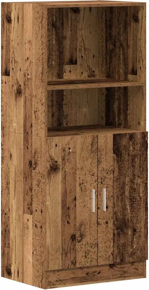 vidaXL Dulap de bucătărie, lemn vechi, 57x41,5x131,5 cm lemn prelucrat