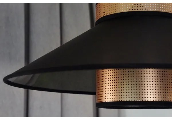 Lustră pe cablu RIO Duolla SHINY 1xE27/15W/230V d. 45 cm negru/cupru