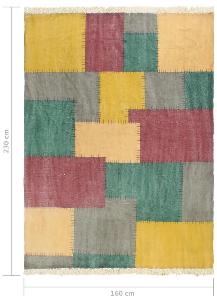 Covor Kilim tesut manual, multicolor, 160 x 230 cm, bumbac 160 x 230 cm