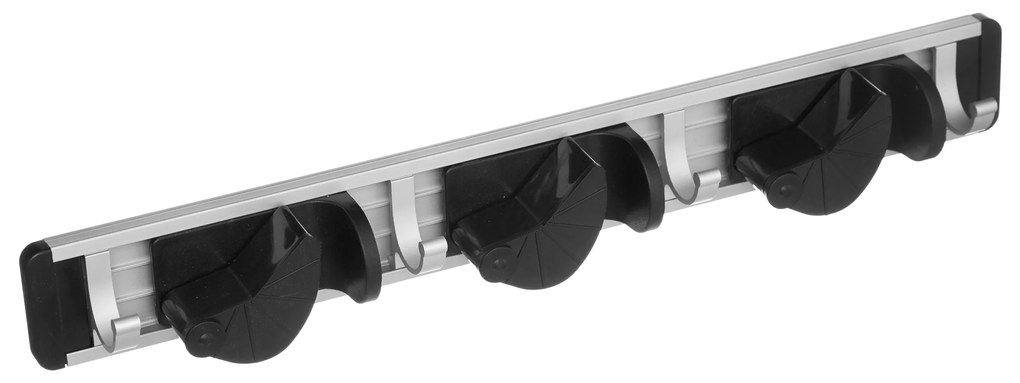 Umeraș, 3 suporturi pentru mătură, mop, 40 x 4 x 5 cm