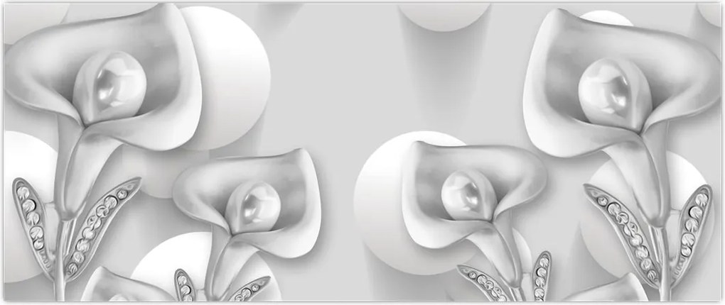 Tablou -Design flori (120x50 cm)