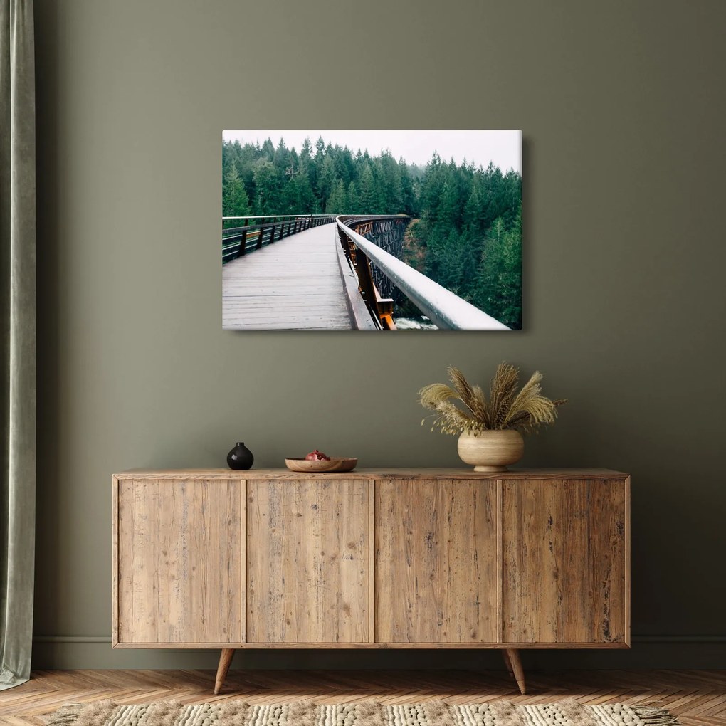 Tablou - Pod spre vârfurile copacilor (90x60 cm)