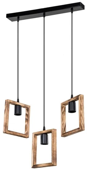 Lustră pe cablu Zuma Line ASZ.1679 ATRIA 3xE27/20W/230V pin/negru