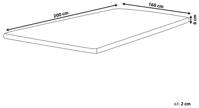 Husă pentru saltea 200x160 cm Conby (alb). 1011152