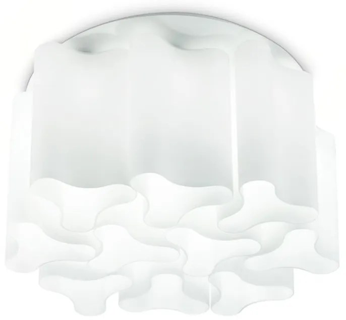 Plafoniera moderna design lux diametru 73,5cm, COMPO PL10 BIANCO 125510