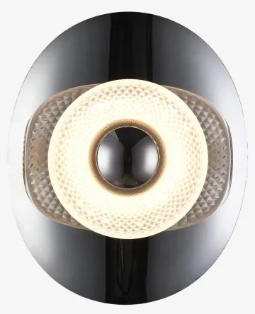 Zuma Line MB2293-1S-3BCT - Aplica LED de perete DIOP LED/8W/230V negru/fumuriu. č.