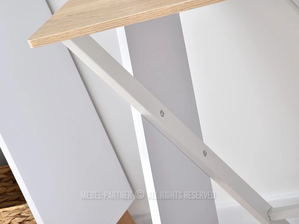 Masă PC Aspart (stejar + alb). 1109726