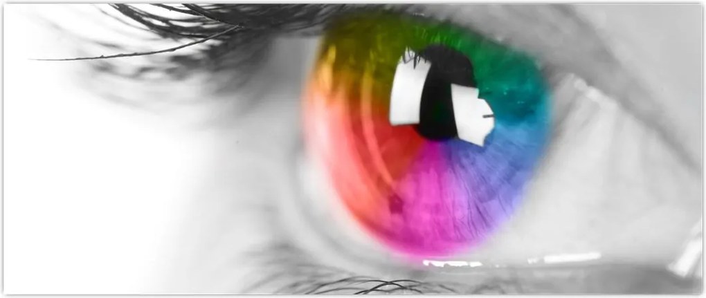 Tablou - Iris din ochi (120x50 cm)