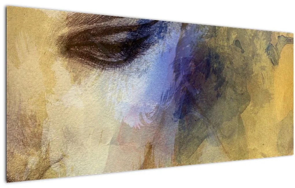 Tablou - Portretul femeii, desen (120x50 cm)