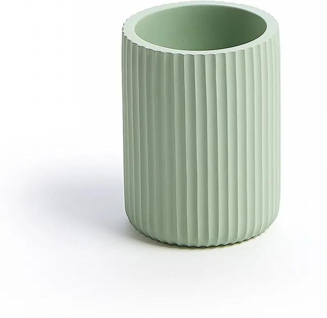 Suport ceramic verde pentru periute dinti 9,5 cm Impuls La Forma