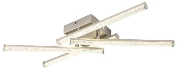 Plafonieră LED Globo 67346-24 KIRINA LED/24W/230V 4000K crom mat