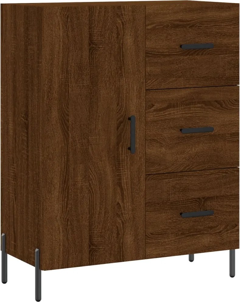 vidaXL Servantă, stejar maro, 69,5x34x90 cm, lemn prelucrat