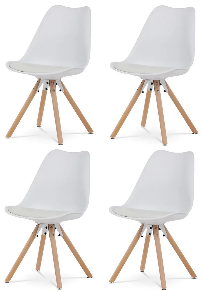 Set de scaune de sufragerie CT-762 WT, 4 buc