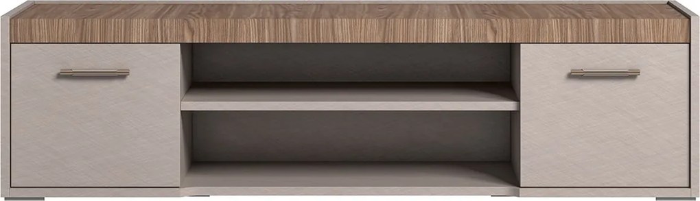 Comodă TV lemn masiv Narla 3 uși, 174 × 46 × 46 cm