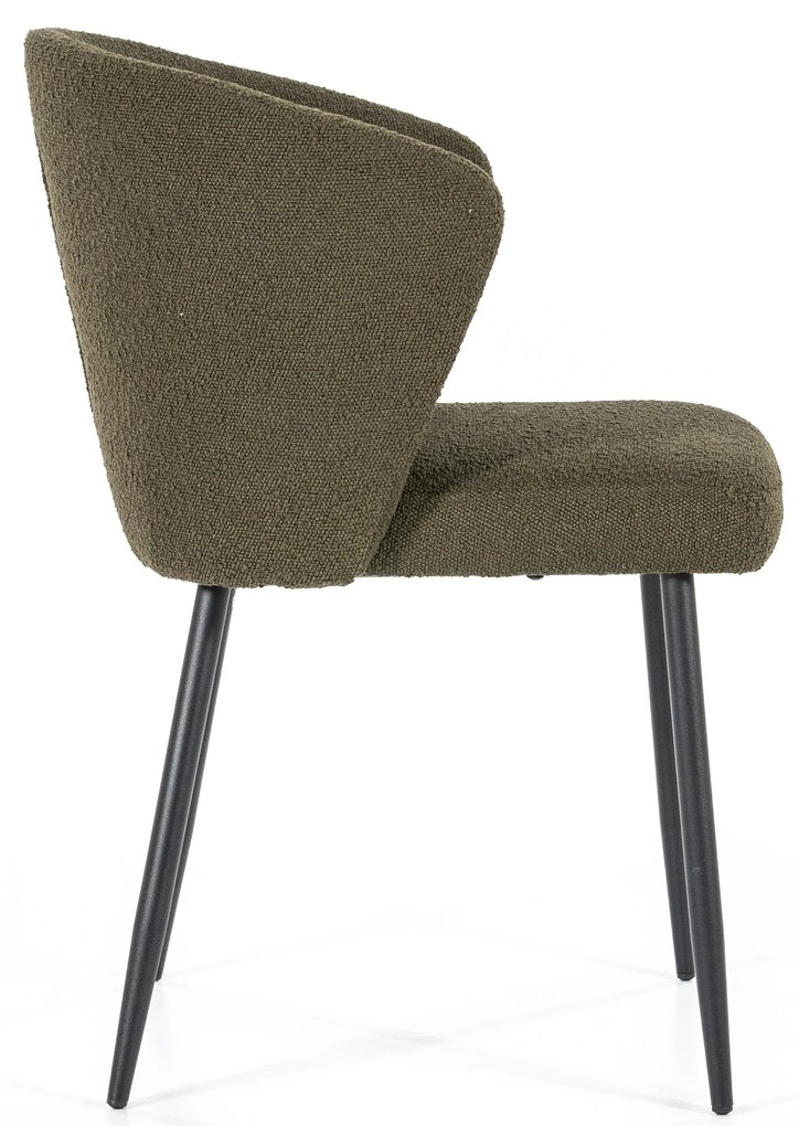 Scaun tapitat Santos verde