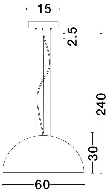 Lustra suspendata metal design decorativ THOLOS D-60cm