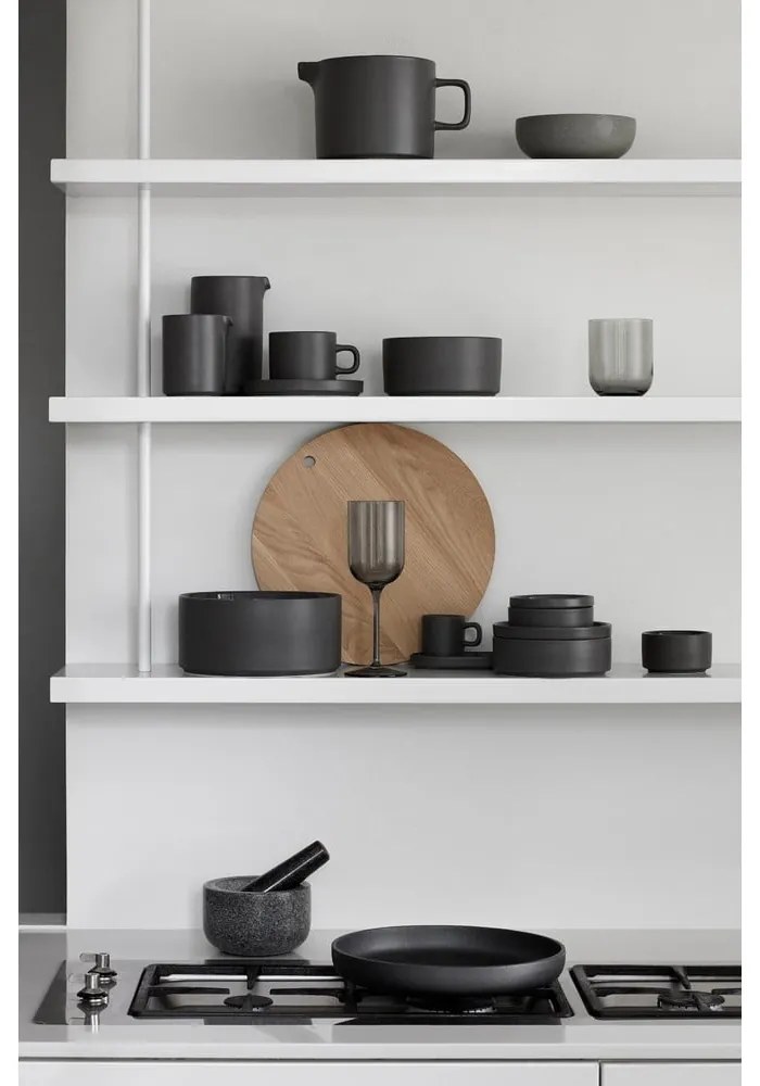 Latieră din ceramică Blomus Pilar, 280 ml, gri deschis