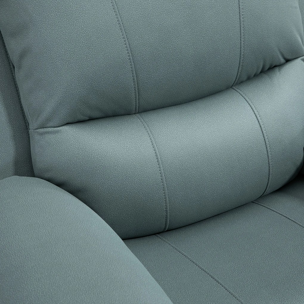 HOMCOM Relaxsessel cu înclinare până la 135°, rotire la 360 de grade, 93 cm x 100 cm x 98 cm, cadru din oțel, Verde | Aosom Romania