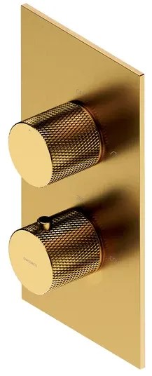Baterie cada - dus incastrata Omnires Contour cu corp ingropat auriu periat