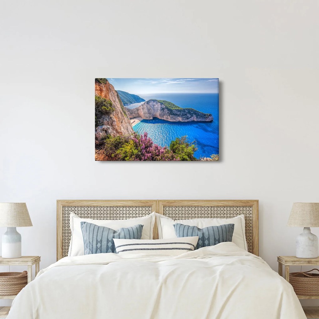 Tablou - Plaja Navagio, Grecia (90x60 cm)