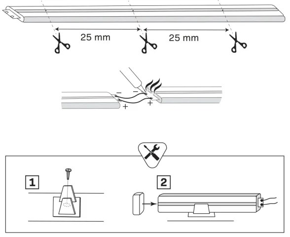 Benzi LED NEON 5 m LED/27W/12V 4.000K IP65