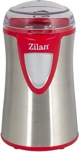Rasnita cafea electrica, Zilan ZLN8012,Argintiu Rosu 150 W, inox, cutite macinare otel inoxidabil