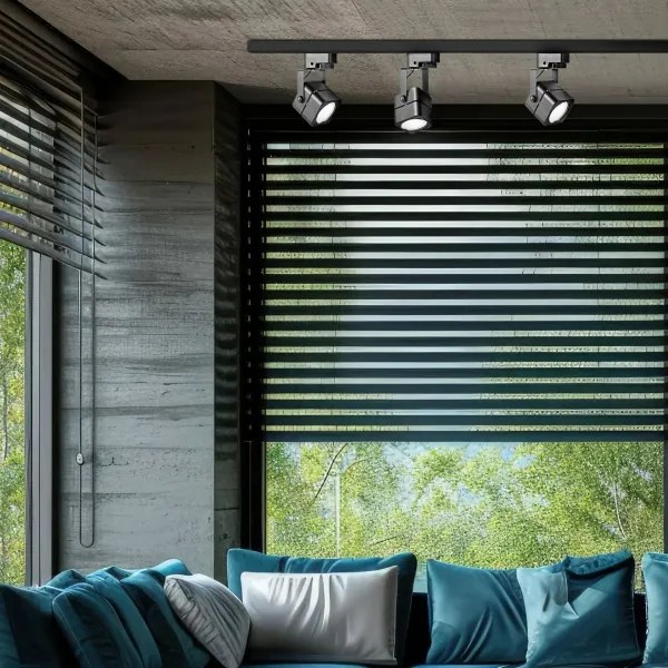 Spot în sistem de șină VIENNA 3xGU10/10W/230V negru