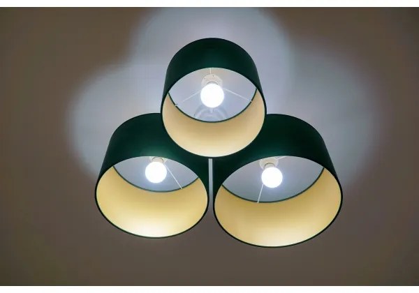 Duolla - Plafonieră ROLLER TRIO 3xE27/60W/230V verde/auriu