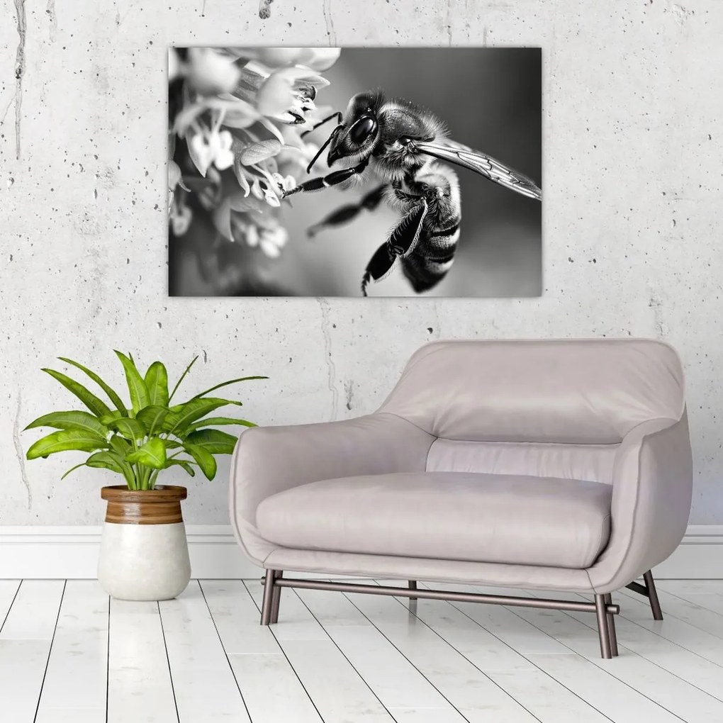 Tablou - Detaliu de albină (90x60 cm)