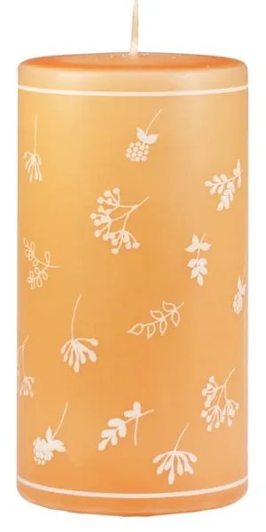 Lumânare Unipar Fleur, durată ardere 87 h, galben