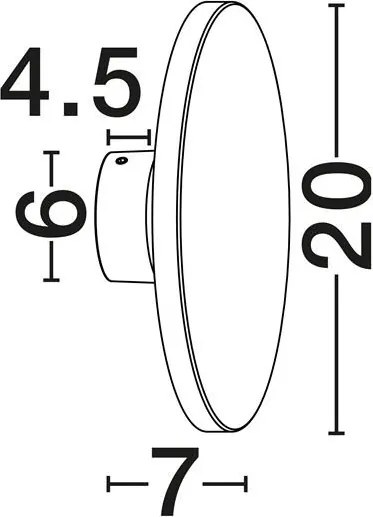 Aplica din ciment iluminat exterior LED IP65 CERLER gri
