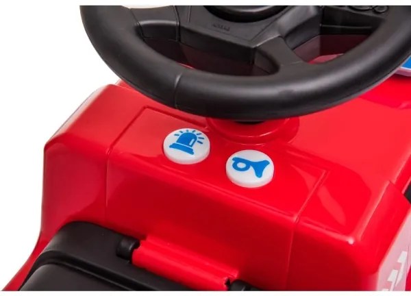 Bicicletă fără pedale Mercedes C-Class mașină de pompieri, roșu