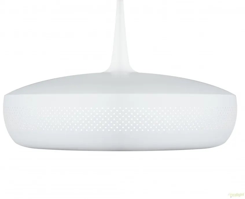 Abajur metalic design retro Clava Dine, Matt White