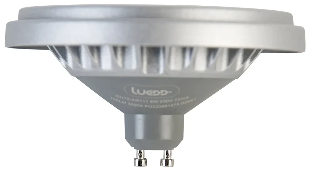 Set de 5 becuri LED GU10 AR111 8W 750 lm 3000K