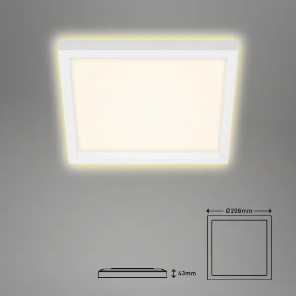 Plafonieră LED CADRE LED/18W/230V d. 29,6x29,6 cm albă Briloner 7362-016