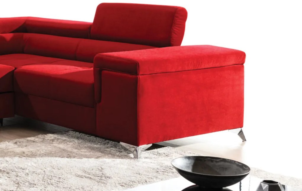 Supermobel Canapea extensibilă în formă de U THIAGO, 350x90x202, monolith 77, dreapta