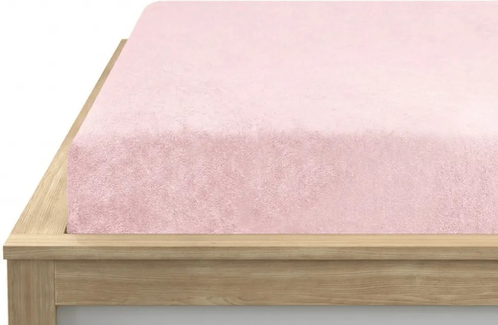 Cearsaf frote EXCLUSIVE roz deschis 90 x 200 cm