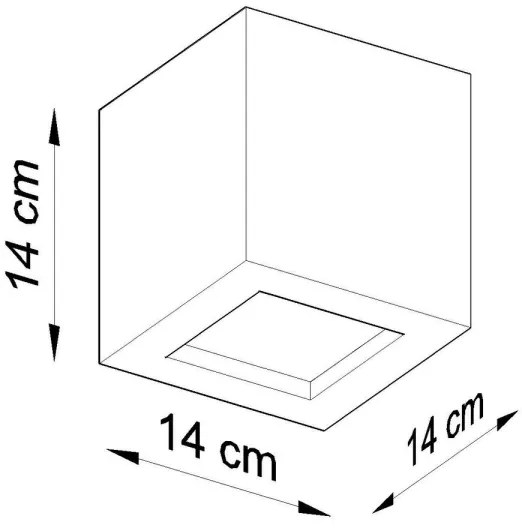 Sollux SL.0871 - LEO lampa de perete 1xE27/60W/230V gri