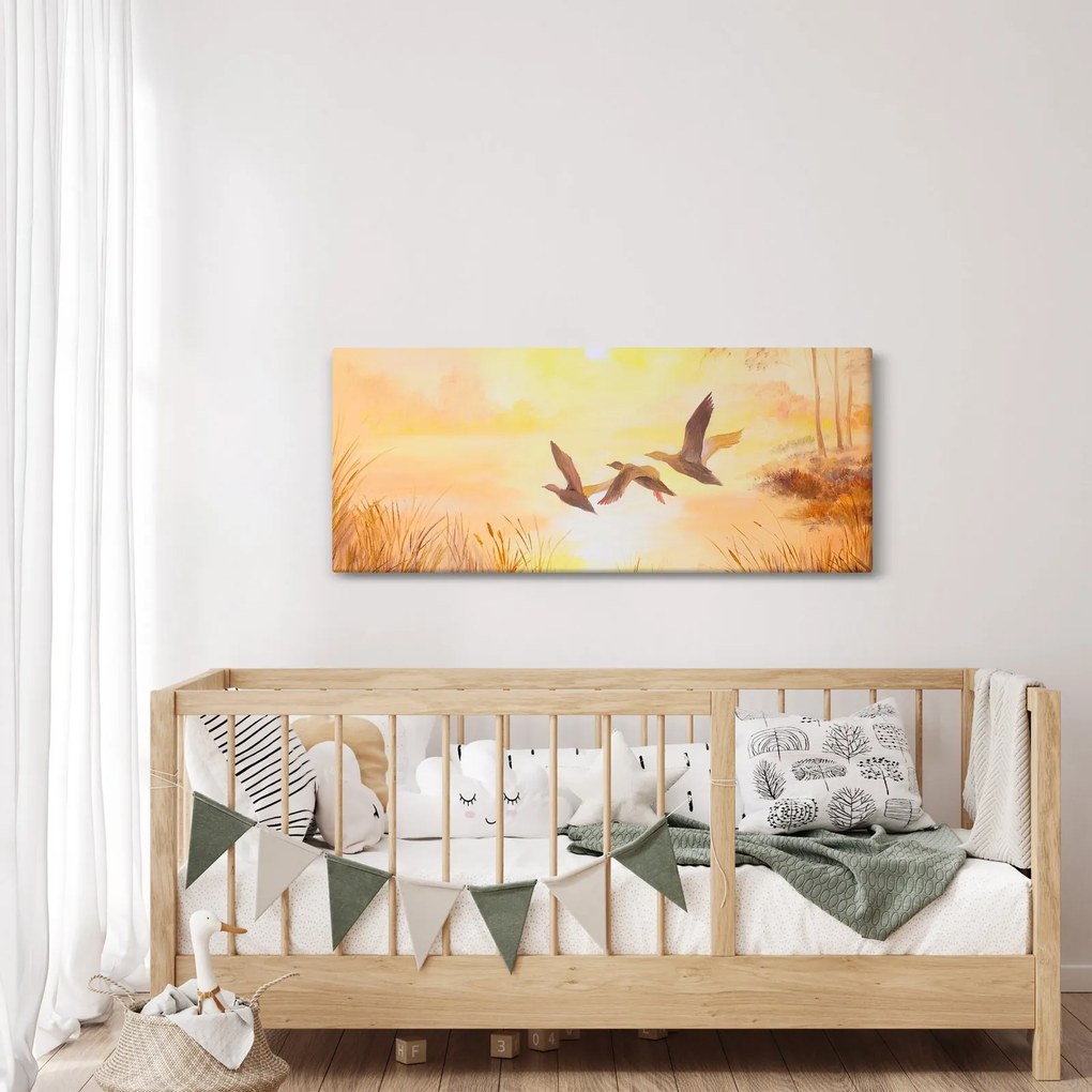 Tablou - Macarale la apus de soare (120x50 cm)