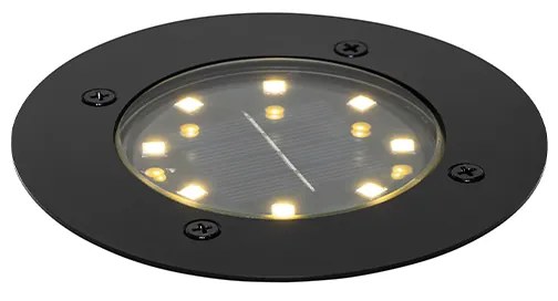Spot modern pentru sol negru cu LED inclus IP65 solar - Terry