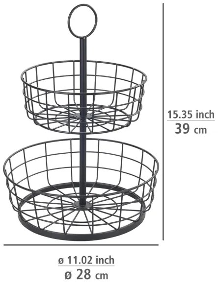 WENKO 88740800 - Coș LOFT 28x39 cm, negru