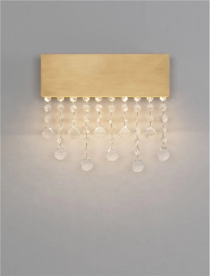 Aplica LED de perete stil elegant CRISTA aurie