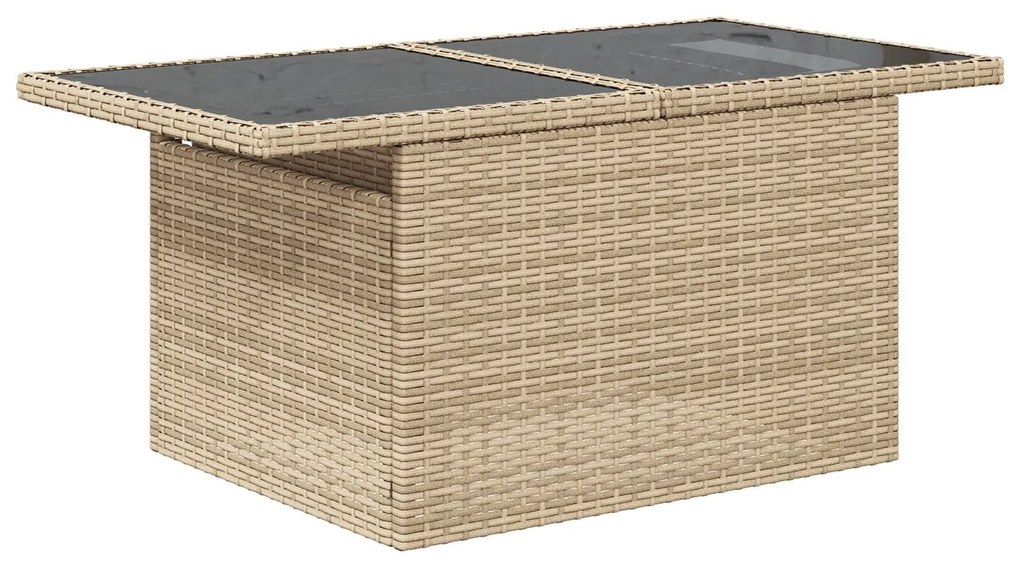 Set canapea grădină vidaXL 5 piese cu perne Bej Ratan Polimer