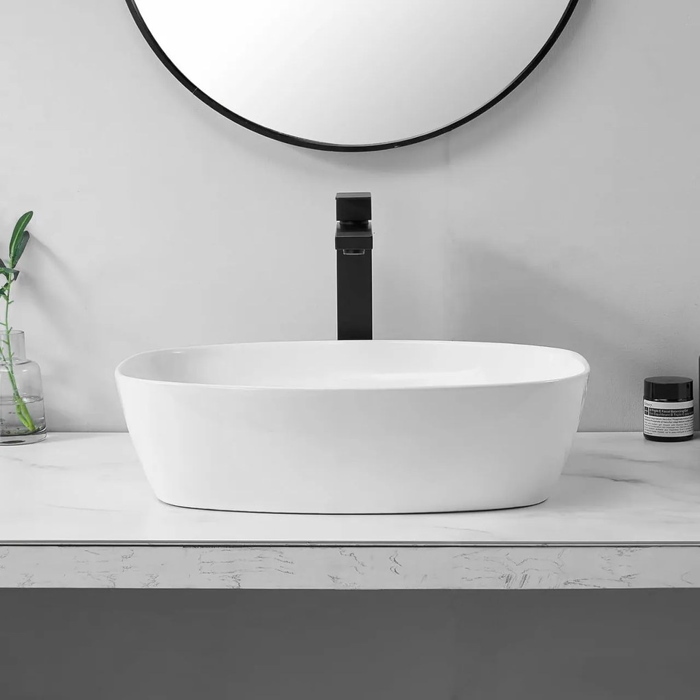 Lavoar Freja alb L49 cm