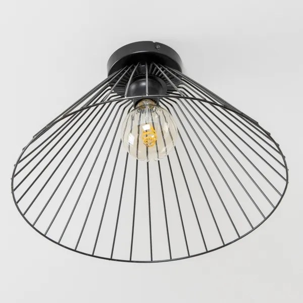 Brilagi - Plafonieră LED aplicată CERIA WIRE, 1xE27/40W/230V, Ø 45 cm, neagră