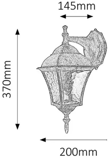 Rabalux 8391 - Corp de iluminat perete exterior TOSCANA 1xE27/60W/230V